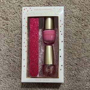 Pink & Glitter Nail Polish Duo